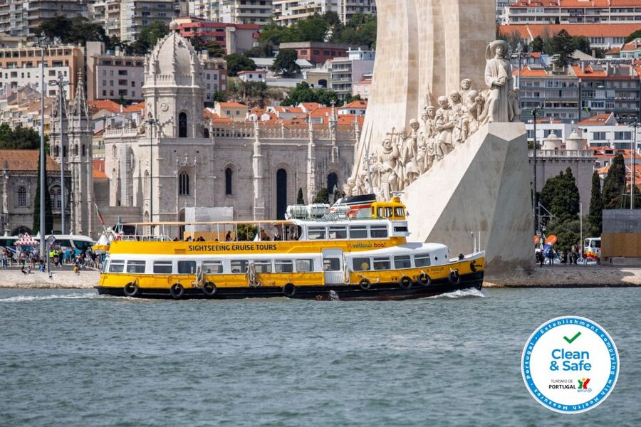 Lisbon: Tagus River Yellow Boat Cruise - Belém Tower and the monuments along the shore