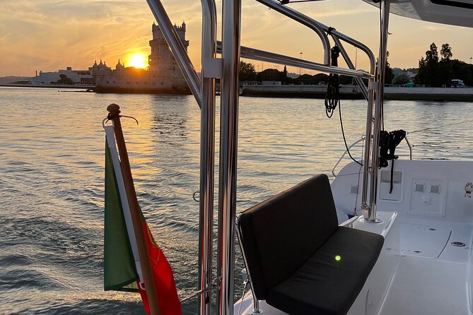 LUXURY Catamaran Sunset and Wine cruise - Central Lisbon from the water