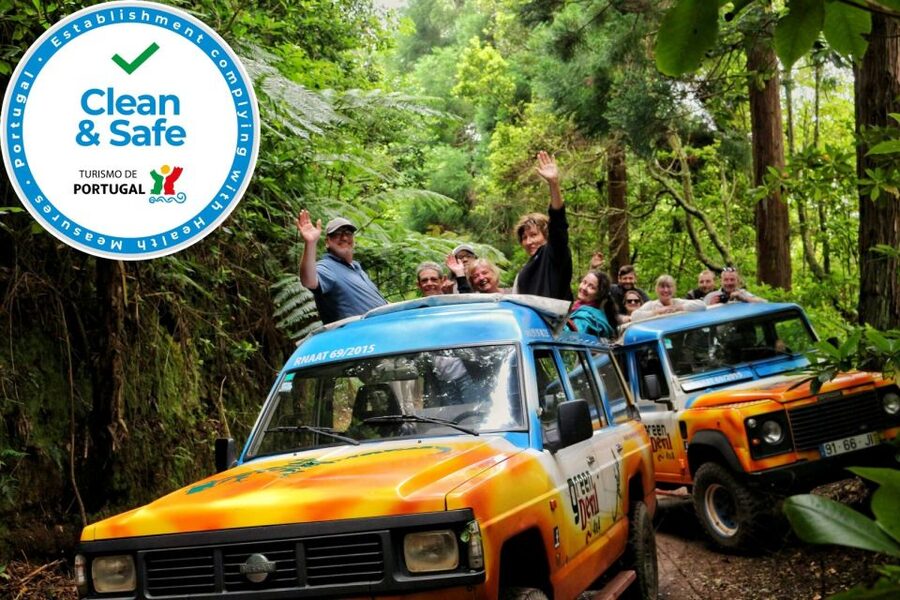 Madeira : Cabo Girao and Camara de Lobo 4WD half-day Tour - The open 4WD makes the journey part of the tour