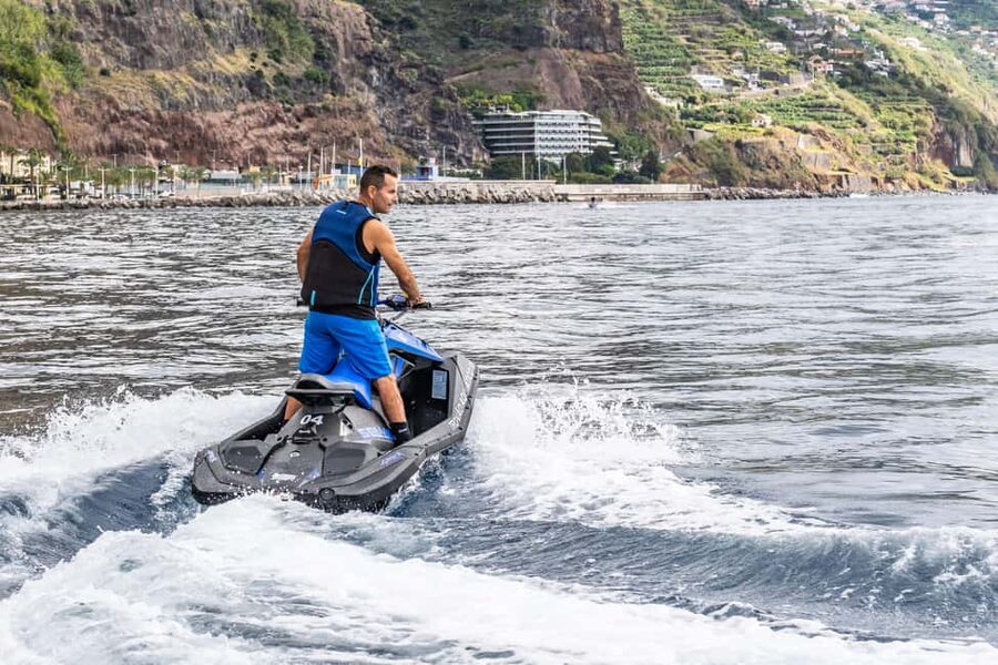 Madeira: Calheta Jet Ski Rental - The safety briefing and first run