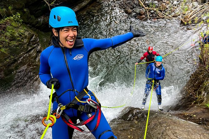 Madeira Canyoning Intermediate - The higher waterfalls come after the snack break