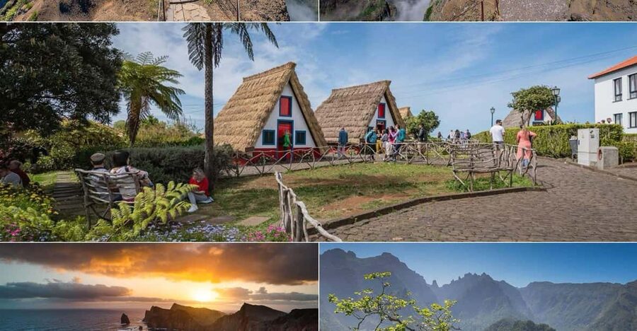 Madeira Funchal:East Tour Pico Arieiro & Santana&Laurissilva - Santana’s triangular thatched houses