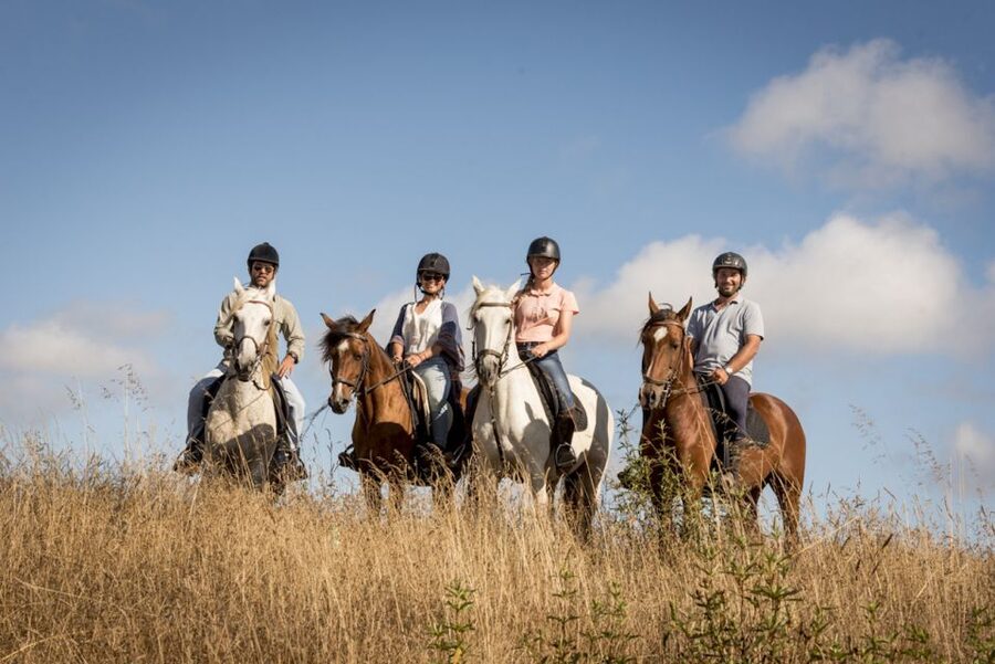 Melides: Horse Riding on the Beach with Wine Tasting - Starting among pine trees and coastal plants