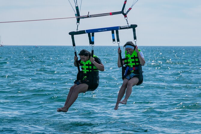 Parasailing from Vilamoura Marina - Taking off from Vilamoura Marina