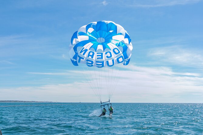 Parasailing from Vilamoura Marina - The long part of the outing is waiting on the boat