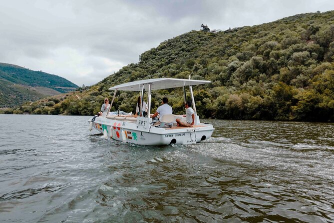 Pinhão: Electric Boat Experience 1h - Taste of Two Wines - What the guide adds