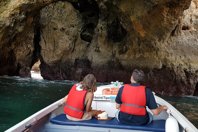 Ponta da Piedade Coastal Tour in Lagos, Algarve - A short swim in a secluded spot