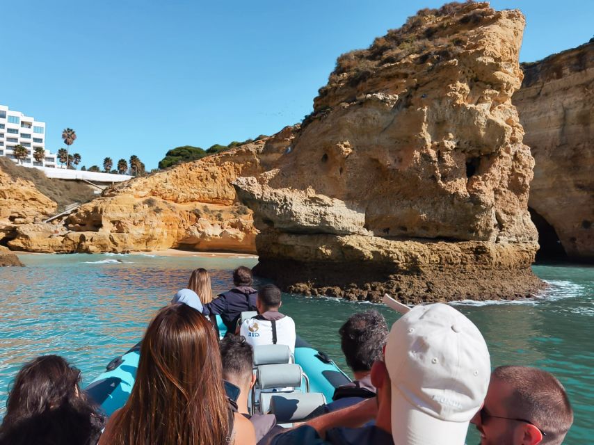 Portimão: Benagil Cave and Praia de Marinha Boat Tour - Praia da Marinha and the swimming stop