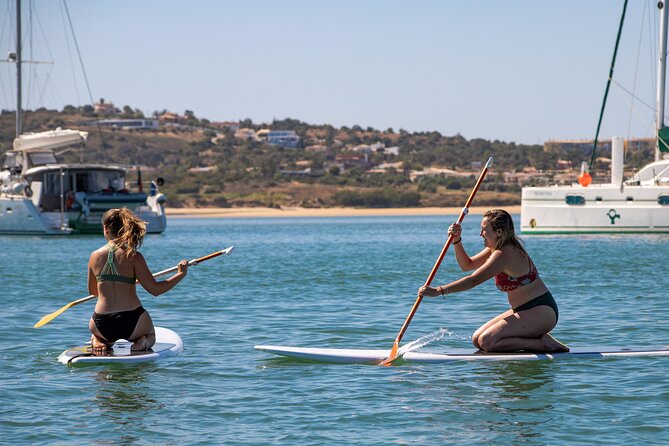 Portimao: Benagil Caves & Coastline - Catamaran - The swim stop and SUP time