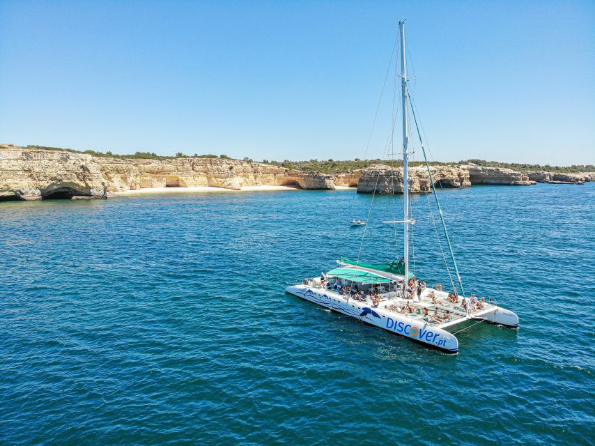 Portimao: Benagil Caves & Coastline Cruise - The anchor stop, swimming, and SUPs