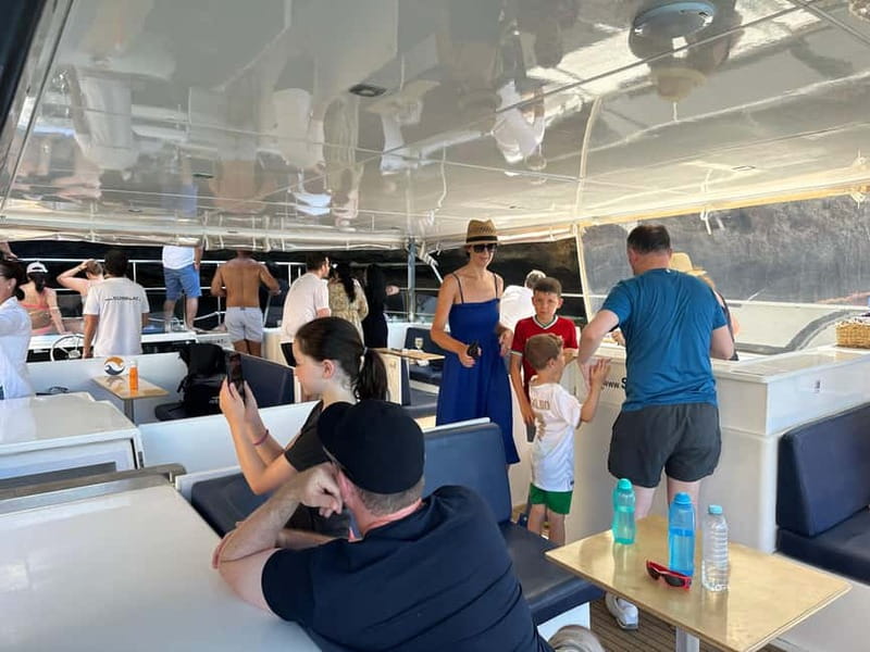 Portimão: Benagil Caves & Golden Coast Eco Catamaran Tour - The summer swim stop