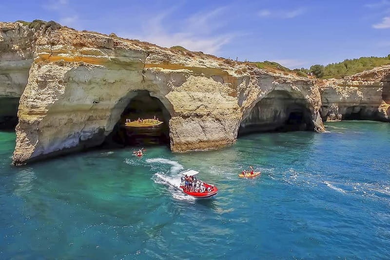 Portimão: Benagil Caves Speed Boat Tour with Sunset Option - Entering Benagil Cave by Boat