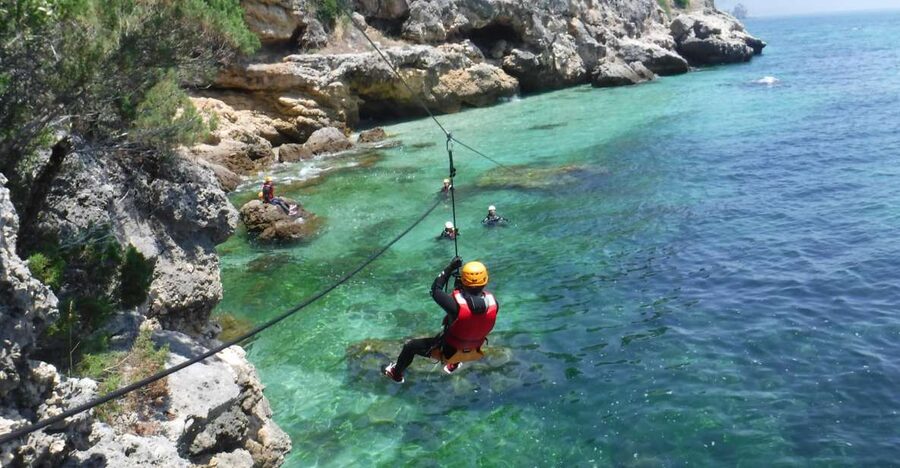 Portinho da Arrábida: Coasteering Boat Tour - What coasteering means at Portinho da Arrábida