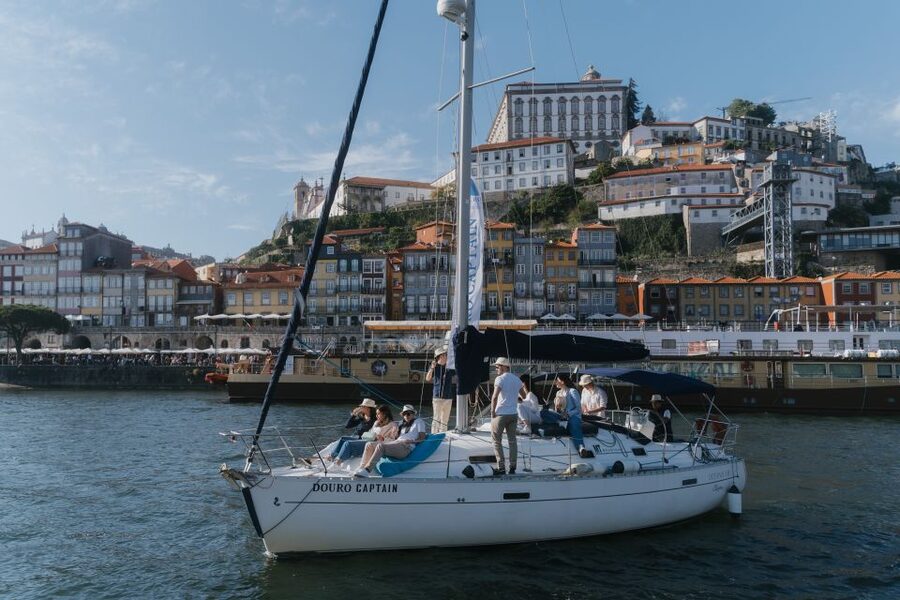 Porto: Charming Sailboat Cruise with Port Wine,Sunset Option - Crossing beneath the Arrábida Bridge