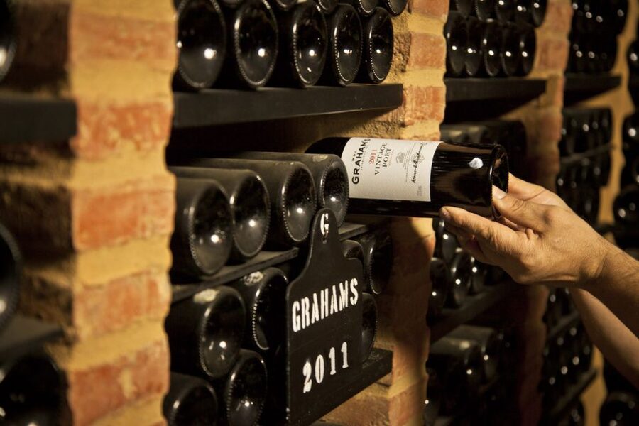 Porto: Graham's Port Lodge Tour with Premium Wine Tastings - The terrace view over Porto and the Douro