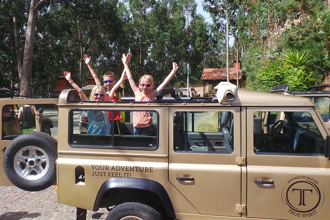 Porto Moniz, Seixal, Fanal Forest, Cliff Skywalk in Open Roof 4X4 - Véu da Noiva and the north coast