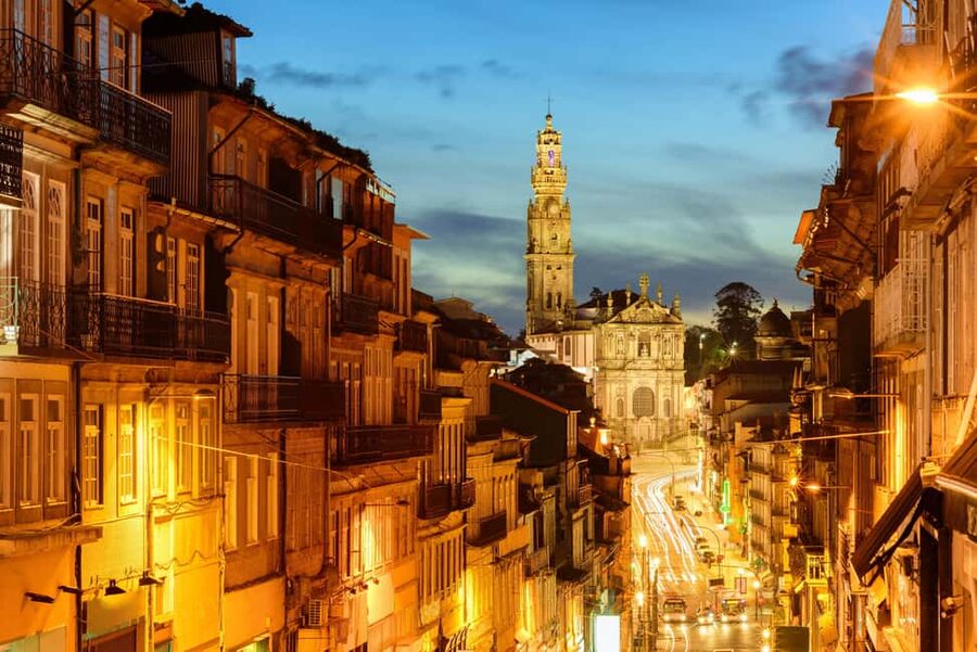 Porto: Private Sunset Walking Tour with Port Wine and Views - Aliados Avenue, Rua dos Clérigos, and the church with a secret