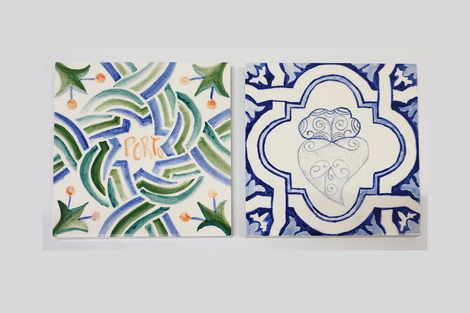 Porto Tile Painting Workshop in artist studio - The first half hour: studio, tiles, and Portuguese design