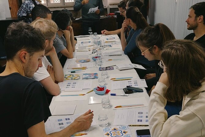 Porto: Tile Painting Workshop with Porto Wine (Sé do Porto) - Painting with help from the instructor