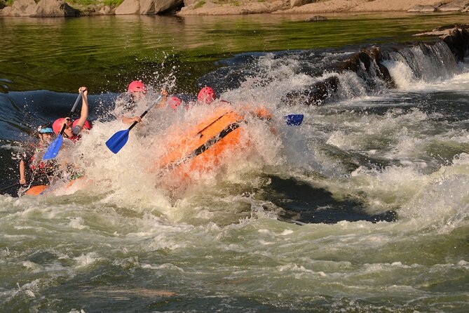 Private Rafting Experience in Melgaço - The cliff jump adds a second kind of thrill