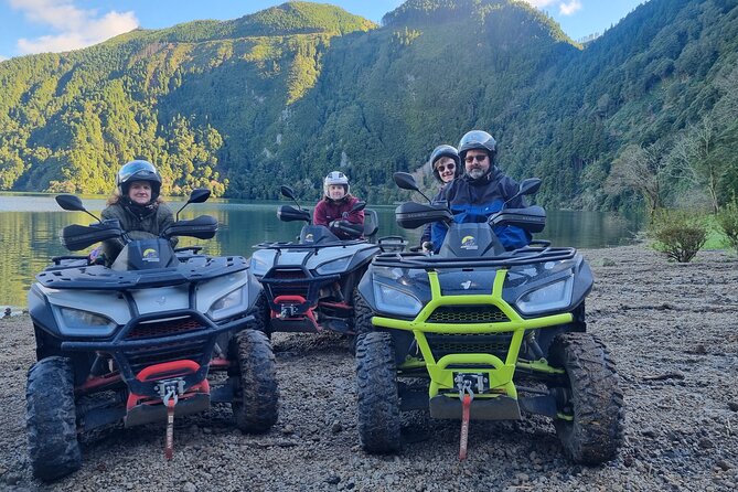 Quad Biking - Sete Cidades from North Coast (Half Day) - Miradouro das Cumeeiras shows Sete Cidades from the rim