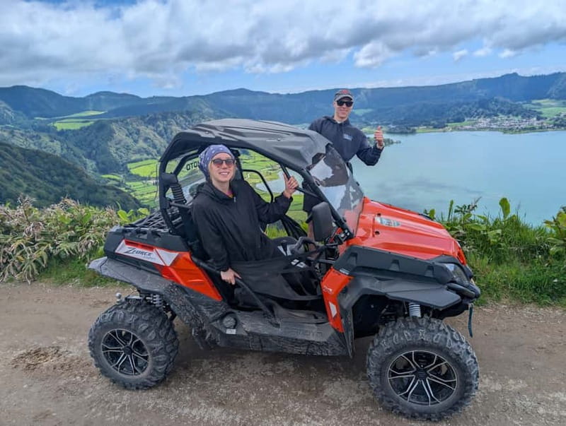 Ribeira Grande: Sete Cidades Quad / Buggy Tour - Muro das Nove Janelas: the ride leaves the easy roads