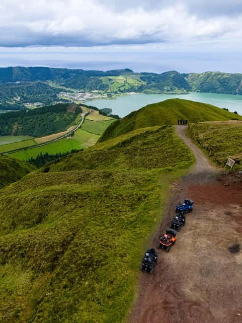 Ribeira Grande: Sete Cidades Quad / Buggy Tour - Miradouro das Cumeeiras brings the crater into view
