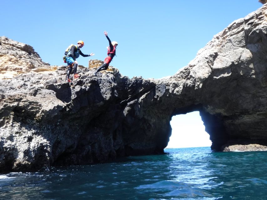 Sagres: Coasteering - Swimming, Cliff Jump & Rock Climbing - Rock scrambling, climbing, and careful footwork