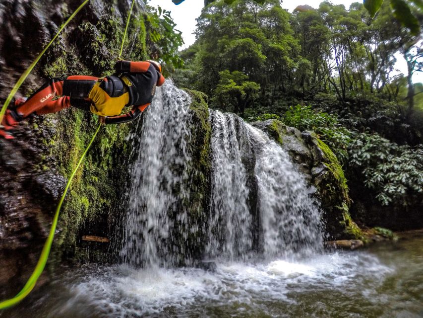 Sao Miguel: Caldeiroes Canyoning Experience - Jumps, slides, rappels, and the zipline