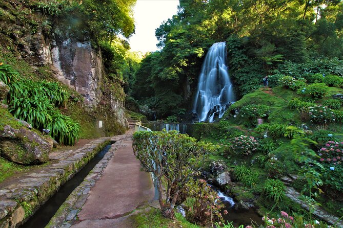 São Miguel East Van Tour with Lunch: Furnas & Nordeste - Ribeira dos Caldeirões brings waterfalls and shade