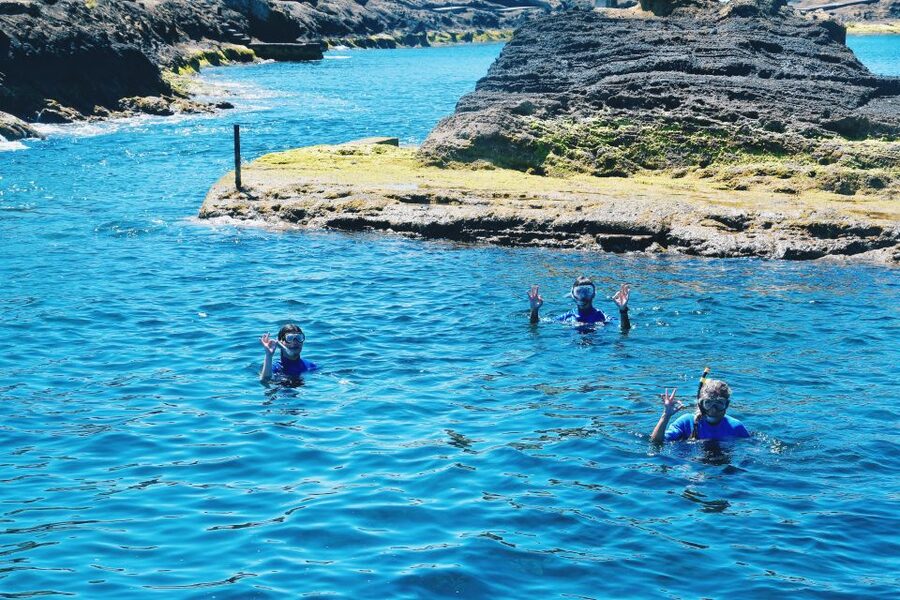 São Miguel: Glass Bottom Boat Tour with Snorkeling - Snorkeling with the marine biologist
