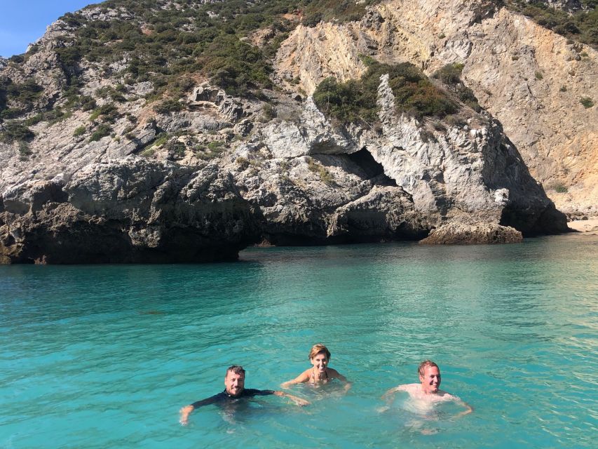 Sesimbra: Arrábida Beaches & Caves Boat Tour with Snorkeling - Caves and Cabo Espichel at the western end