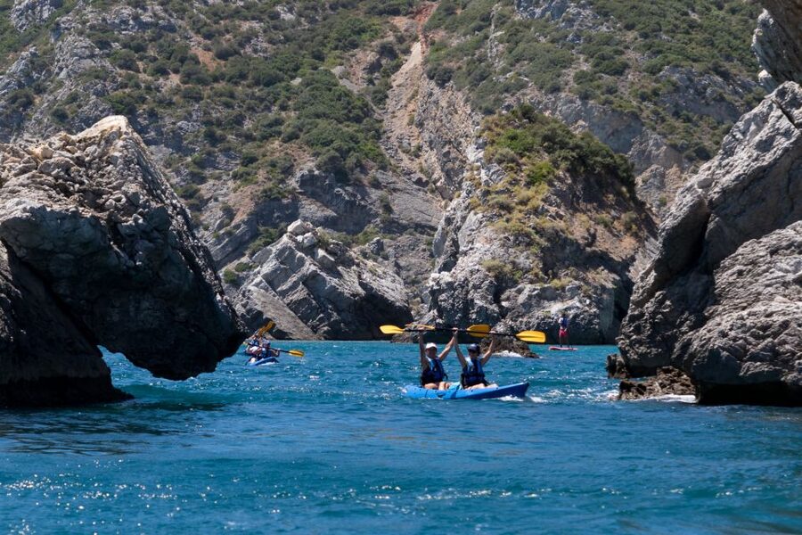 Sesimbra: Arrabida Natural Park & Caves Guided Kayaking Tour - Forty minutes at Ribeiro do Cavalo Beach