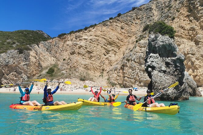 Sesimbra Discovery by Kayak - Resting at Ribeiro do Cavalo Beach