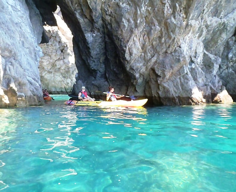 Sesimbra: Ribeiro Cavalo Beach, Caves, & Arrábida Kayak Tour - The Ribeira do Cavalo Beach stop
