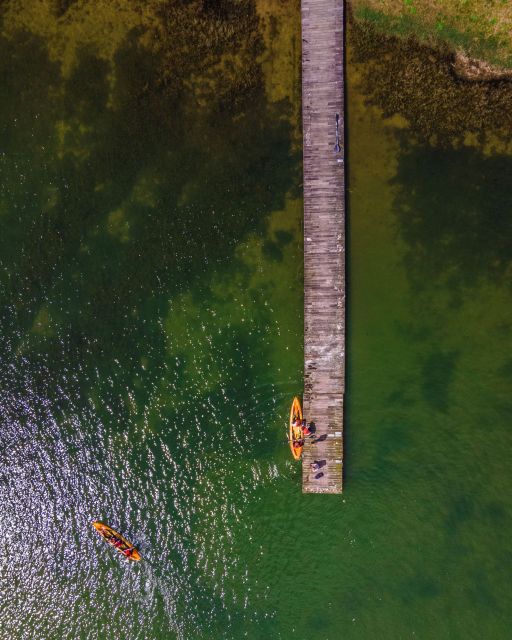 Sete Cidades: Kayaking and Biking Adventure - Checking in beside the Green Love restaurant