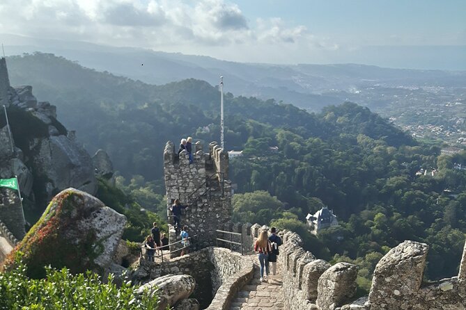 Sintra Half Day with Pena Palace and Regaleira from Lisbon - Pena Palace terraces and the best photo views