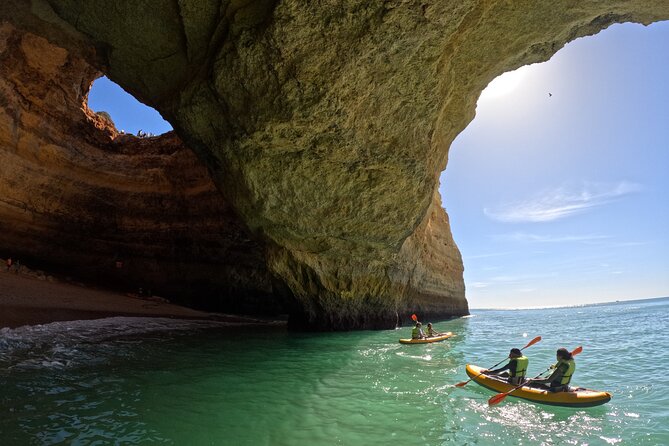 Sunrise Small Group Kayak Experience in BENAGIL Cave & 4K Photos - Along the cliffs to Praia da Marinha