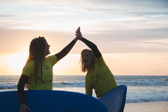 Surf Lesson on Praia de Carcavelos - Sand practice makes the water work easier