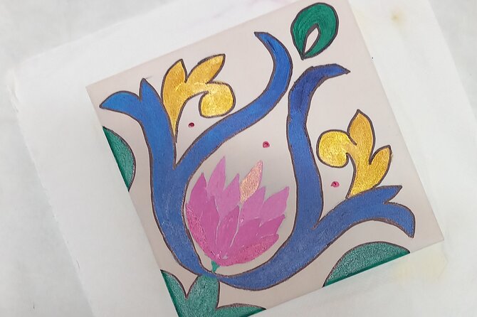 Tile Painting and Cocktails in Downtown Porto - Painting your own azulejo, without needing art training