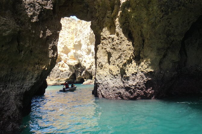 Tour to inside the Caves /Grottos the Ponta da Piedade -Lagos - What the 75-minute route includes