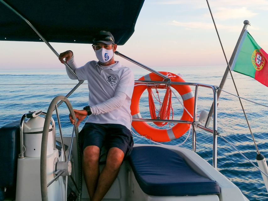 Vilamoura: Coastal Cruise on a Luxury Sailing Yacht - Falésia Beach and its red clay cliffs