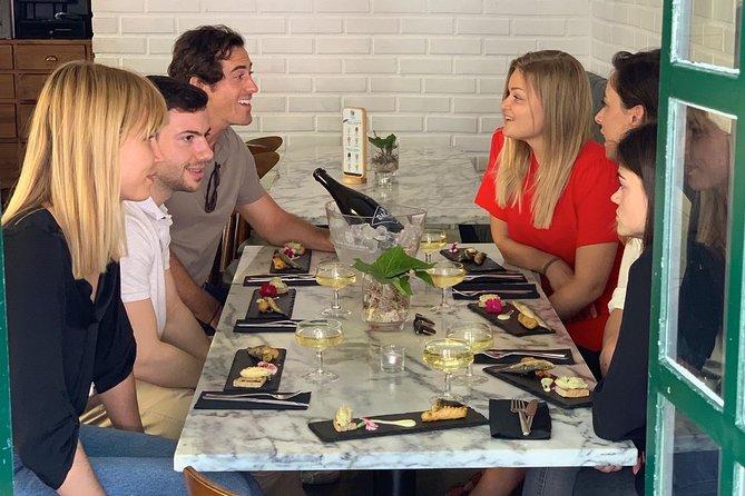 Winner 2025 Undiscovered Lisbon Food & Wine Tour by Eating Europe - São Jorge mixes fried vegetables, cheese, and sparkling wine